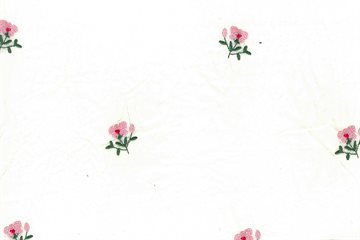 Voile Crinkle Embroidery Flower